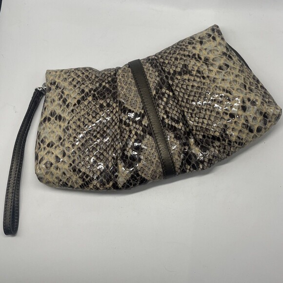 Brighton Nolita Shimmer Snakeskin Leather Wristlet N W/Out Tags - Picture 7 of 8